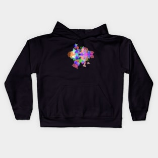 3D VR Rainbow Mandala Sticker #4 Kids Hoodie